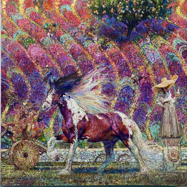 The Birth of Perfume 110×110 cm (44×44 inches) 2025 year