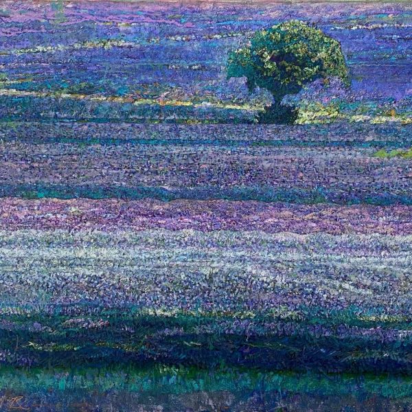 Lavender Carpets of Provence 130 × 170 cm (52 × 68 inches) Oil on canvas 2017 year