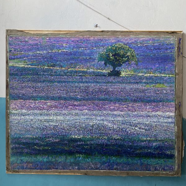 Lavender Carpets of Provence 130 × 170 cm (52 × 68 inches) Oil on canvas 2017 year
