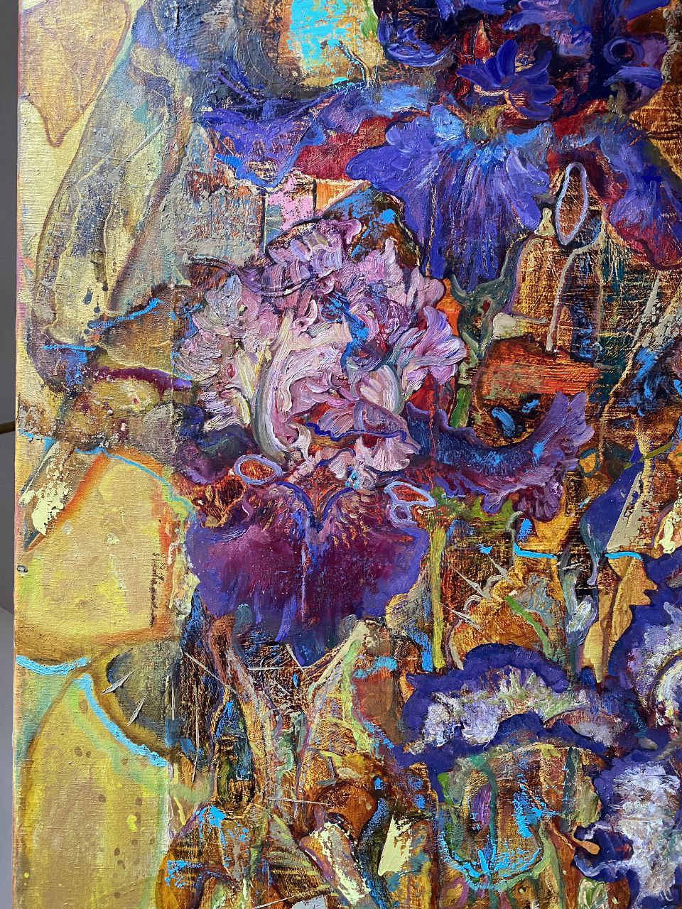Iris Flower 130×80 cm (52×32 inches) 2018 year - Image 5