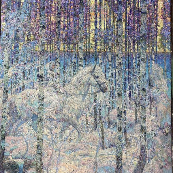 Lady Winter 120×90 cm (48×36 inches) 2024 year
