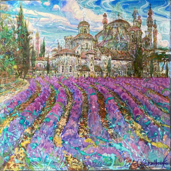Cathedral in Provence (17 × 16 inches), 2025 year