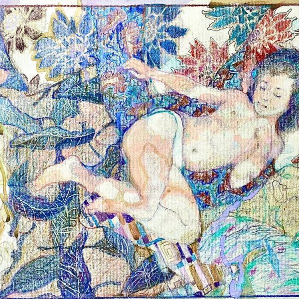 Child in a Hammock (10 × 18 inches), 2016 year